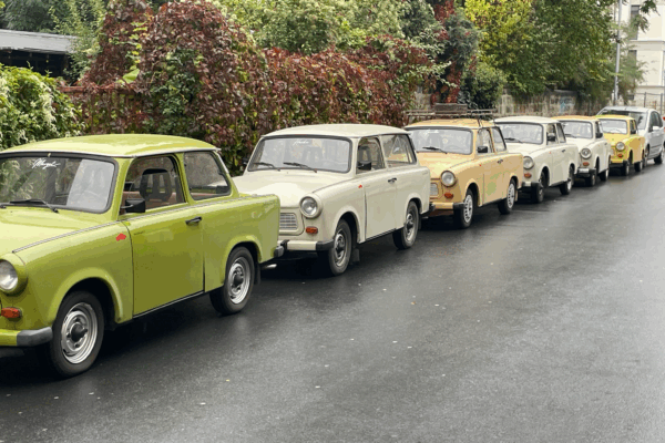 Trabi-Fahrt beim 2. Vertriebsmeeting in Dresden