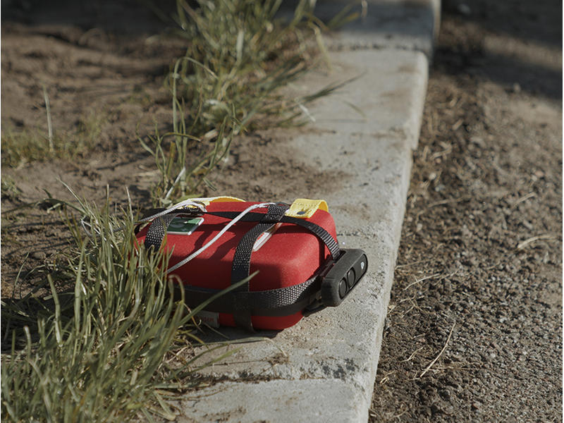 The FRED easyport plus is dropped at the site of a cardiac emergency.